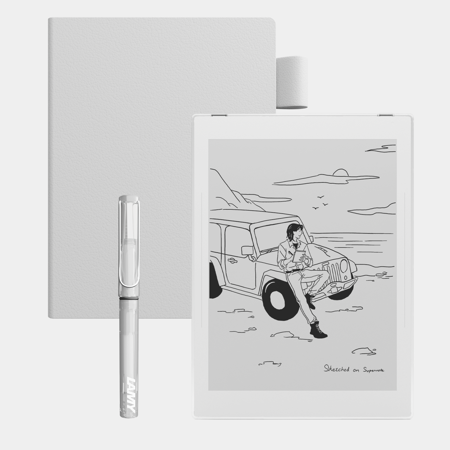 supernote-x-lamy-crystal-clear-thinking-special-set-nomad-crystal-edition-safari image 3