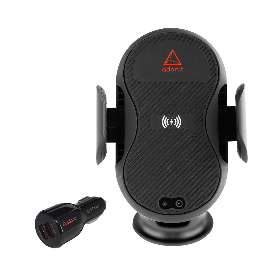 adonit-auto-clamping-wireless-car-charger-qc3-0-adapter-qi-auto-halterung image 1