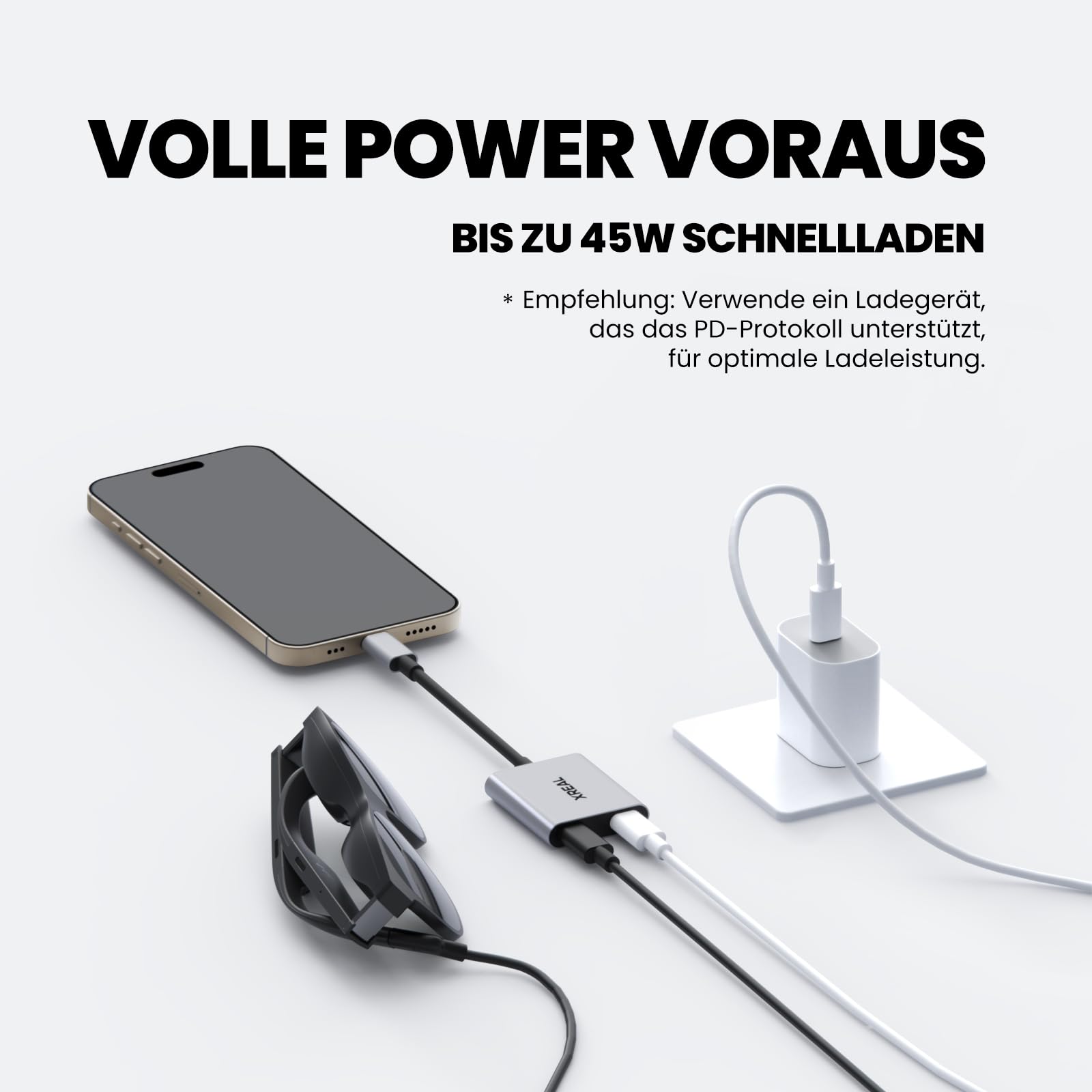 xreal-hub-power-und-play-adapter-45w-schnellladung-f-r-ar-brille-steam-deck-rog- image 3