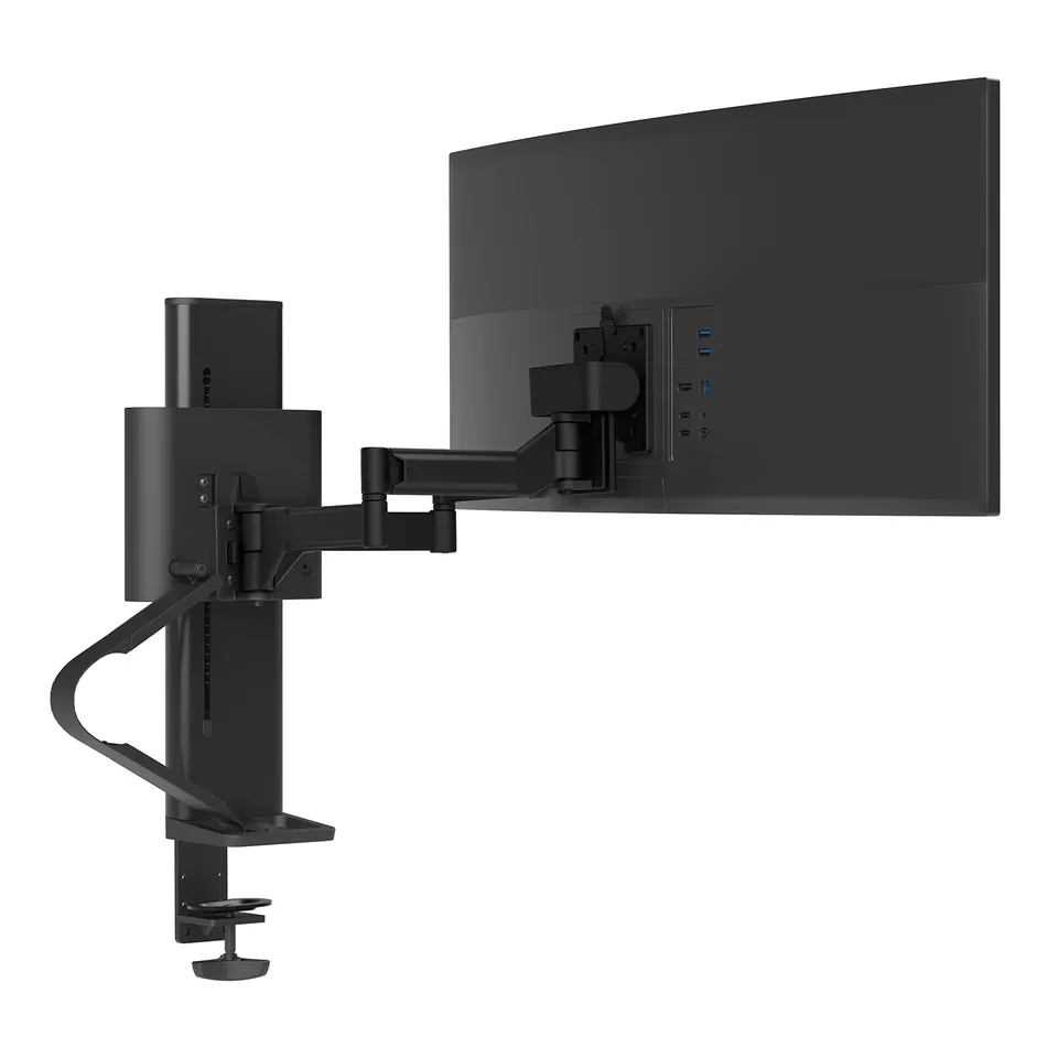 ergotron-trace-45-630-224-monitorhalterung-single-tischklemme-schwarz image 1