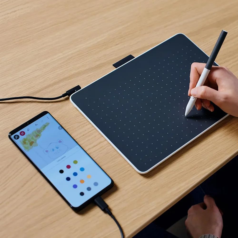 wacom-one-medium-stifttablett-mit-bluetooth-und-batterielosem-stift image 5